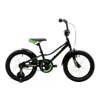 Велосипед Pride Flash 16" 2018, черный/зеленый/белый