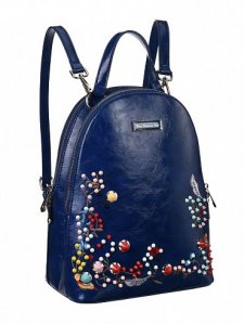 Сумка женская рюкзак эко-кожа, 33-822-5, синий