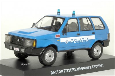 Полицейские машины мира спец. выпуск 2 RAYTON FISSORE MAGNUM 1997,полиция италии