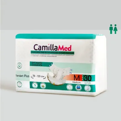 Подгузники памперсы Camilla Med, размер М, 30 штук в упаковке