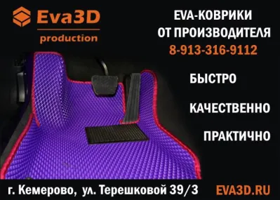 Коврики для авто 3D EVA