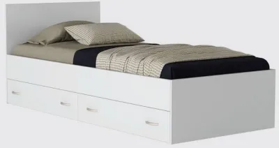 Односпальная кровать Виктория 90 90x200 с ящиками, 90х200 см